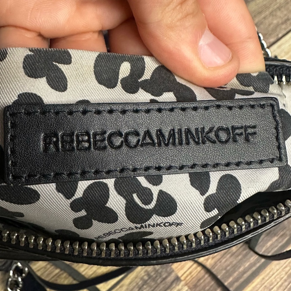 EUC Rebecca Minkoff 100% Genuine Leather Crossbody Bag ONE SIZE *Used (Black) - Picture 14 of 16